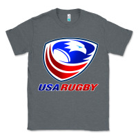 Charcoal Heather usa rugby Classic Tee - linhVisuals
