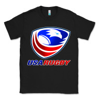 Black usa rugby Classic Tee - linhVisuals