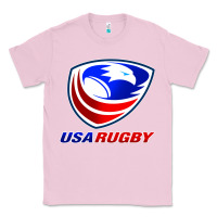 Bubblegum Pink usa rugby Classic Tee - linhVisuals