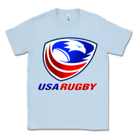 Dusty Blue usa rugby Classic Tee - linhVisuals