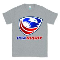 Heather Grey usa rugby Classic Tee - linhVisuals