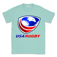 Seafoam usa rugby Classic Tee - linhVisuals
