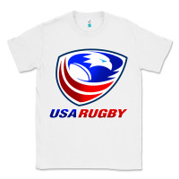 White usa rugby Classic Tee - linhVisuals