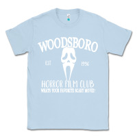 Dusty Blue woodsboro horror film club scream Classic Tee - linhVisuals