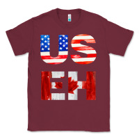 Burgundy america canada Classic Tee - linhVisuals