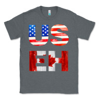 Charcoal Heather america canada Classic Tee - linhVisuals