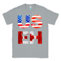 Heather Grey america canada Classic Tee - linhVisuals