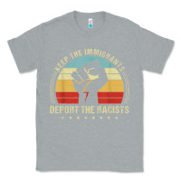 Heather Grey keep the immigrants deport the racists Classic Tee - linhVisuals