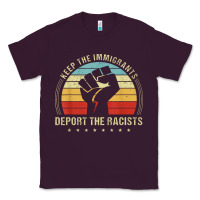 Plum keep the immigrants deport the racists Classic Tee - linhVisuals