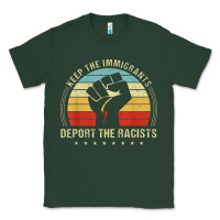 Sports Green keep the immigrants deport the racists Classic Tee - linhVisuals