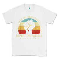 White keep the immigrants deport the racists Classic Tee - linhVisuals
