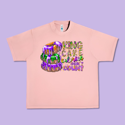 King Cake Calories Dont Count Urban Heavy Tee Designed By Racoondesign