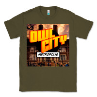 Army Green Owl City Adam Young Classic Tee - linhVisuals
