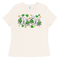 Bone clover ghostie st.patrick's day Ladies Tee - Artiststas