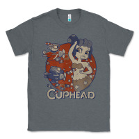 Charcoal Heather cuphead cala maria airplane attack t shirt Classic Tee - linhVisuals