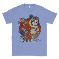 Colony Blue cuphead cala maria airplane attack t shirt Classic Tee - linhVisuals