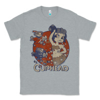 Heather Grey cuphead cala maria airplane attack t shirt Classic Tee - linhVisuals