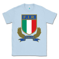 Dusty Blue italian rugby federation Classic Tee - linhVisuals