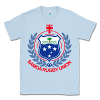 Dusty Blue samoa rugby Classic Tee - linhVisuals