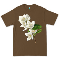 Cacao Mock Oranges Illustrations Premium Tee - LillyAllenDesigns
