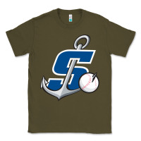 Army Green stockton ports baseball Classic Tee - linhVisuals
