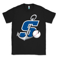 Black stockton ports baseball Classic Tee - linhVisuals