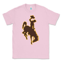 Bubblegum Pink wyoming athletics Classic Tee - linhVisuals