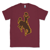 Burgundy wyoming athletics Classic Tee - linhVisuals