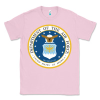 Bubblegum Pink department of the air force Classic Tee - linhVisuals