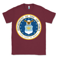 Burgundy department of the air force Classic Tee - linhVisuals