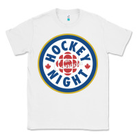 White hockey night in canada 1 Classic Tee - linhVisuals