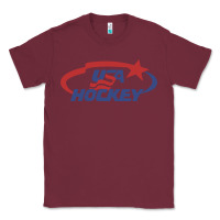 Burgundy usa hockey Classic Tee - linhVisuals