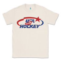 Natural usa hockey Classic Tee - linhVisuals