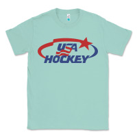 Seafoam usa hockey Classic Tee - linhVisuals