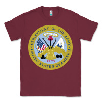 Burgundy department of the army Classic Tee - linhVisuals