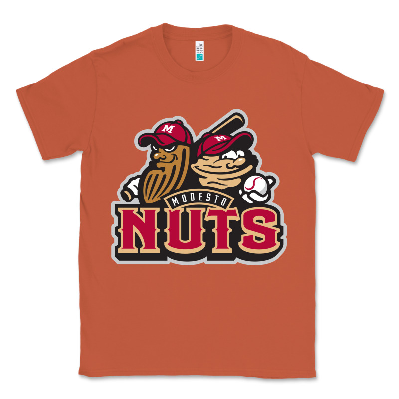 Modesto Nuts Baseball Classic Tee by linhVisuals | Teevron