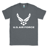 Charcoal Heather us air force Classic Tee - linhVisuals