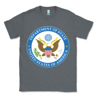 Charcoal Heather us department of state 2 Classic Tee - linhVisuals
