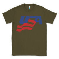 Army Green usa hockey simple Classic Tee - linhVisuals