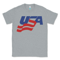 Heather Grey usa hockey simple Classic Tee - linhVisuals