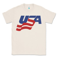 Natural usa hockey simple Classic Tee - linhVisuals