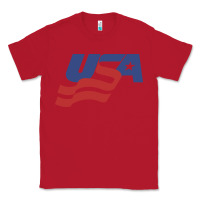 Red usa hockey simple Classic Tee - linhVisuals