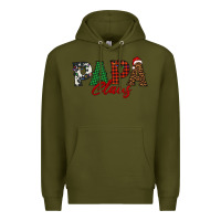 Army Green papa claus Premium Hoodie - BarkalooDesign