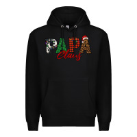 Black papa claus Premium Hoodie - BarkalooDesign