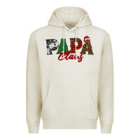 Oatmeal Heather papa claus Premium Hoodie - BarkalooDesign