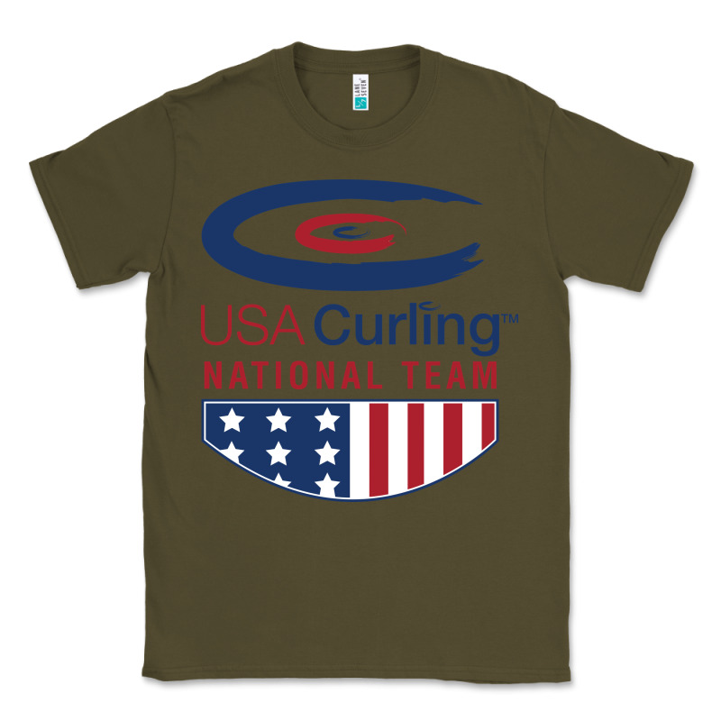 Usa Curling Team Classic Tee by linhVisuals | Teevron
