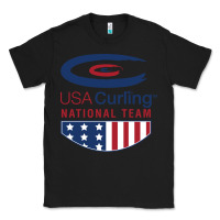 Black usa curling team Classic Tee - linhVisuals