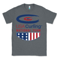 Charcoal Heather usa curling team Classic Tee - linhVisuals