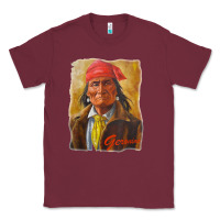 Burgundy geronimo apache warrior native american t shirt Classic Tee - linhVisuals