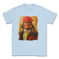Dusty Blue geronimo apache warrior native american t shirt Classic Tee - linhVisuals